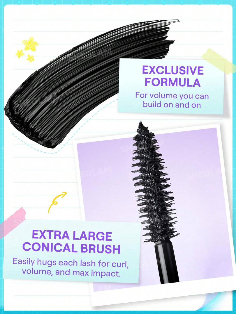 ریمل حجم دهنده مگا بوست شیگلم مدل LashLighter Mega Boost Mascara - تصویر 2