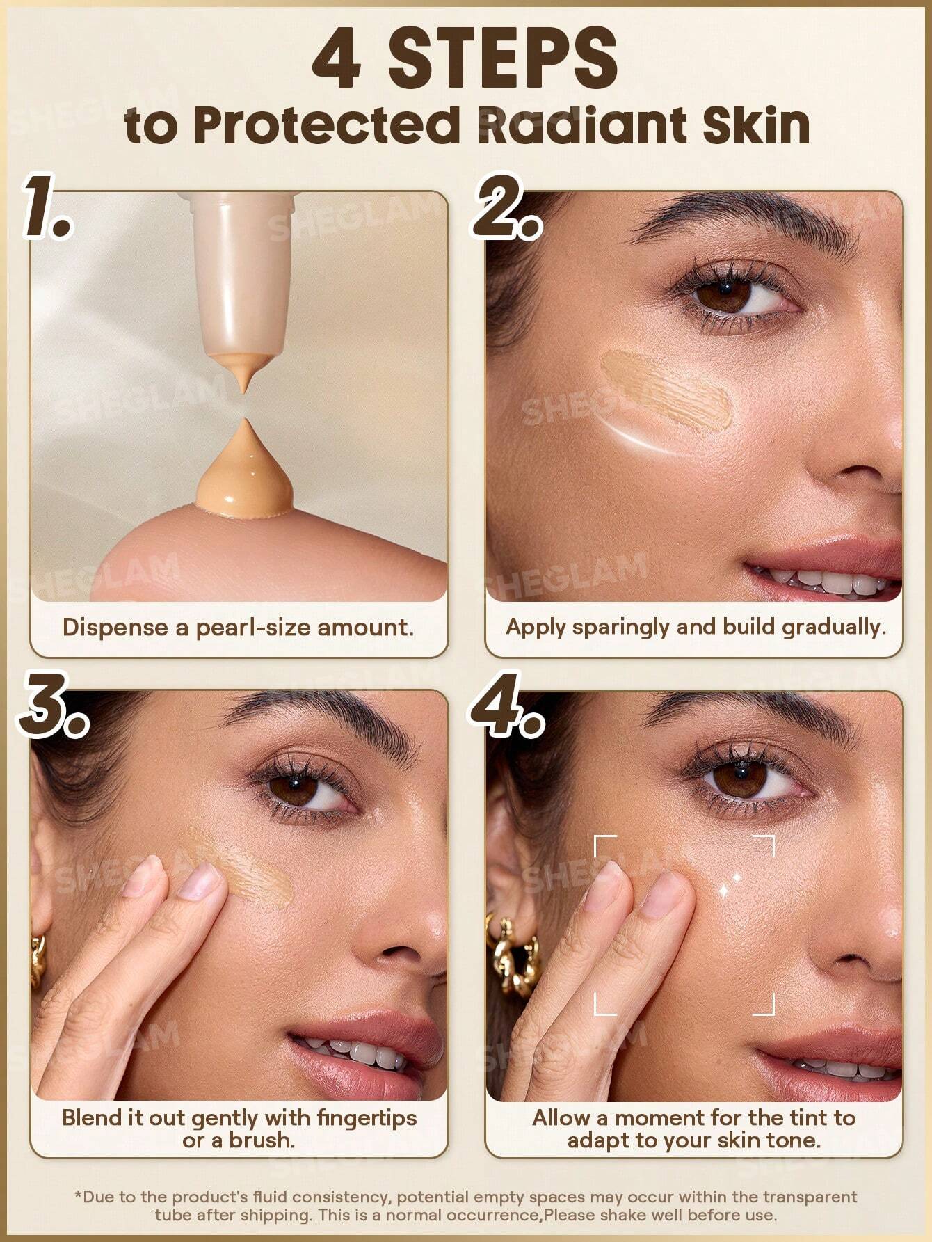 تینت پوستی شیگلم حاوی SPF20 - تصویر 2