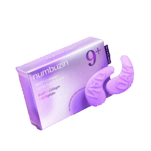 پچ زیر چشم کلاژن نامبوزین 9+ ضد چروک، پف و تیرگی (پک ۵ عددی) | Numbuzin Collagen NAD+ Eye Patches