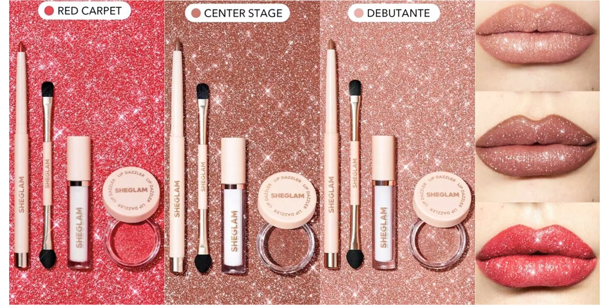 کیت گلیتر لب شیگلم | Sheglam lip Glitter Kit - تصویر 3